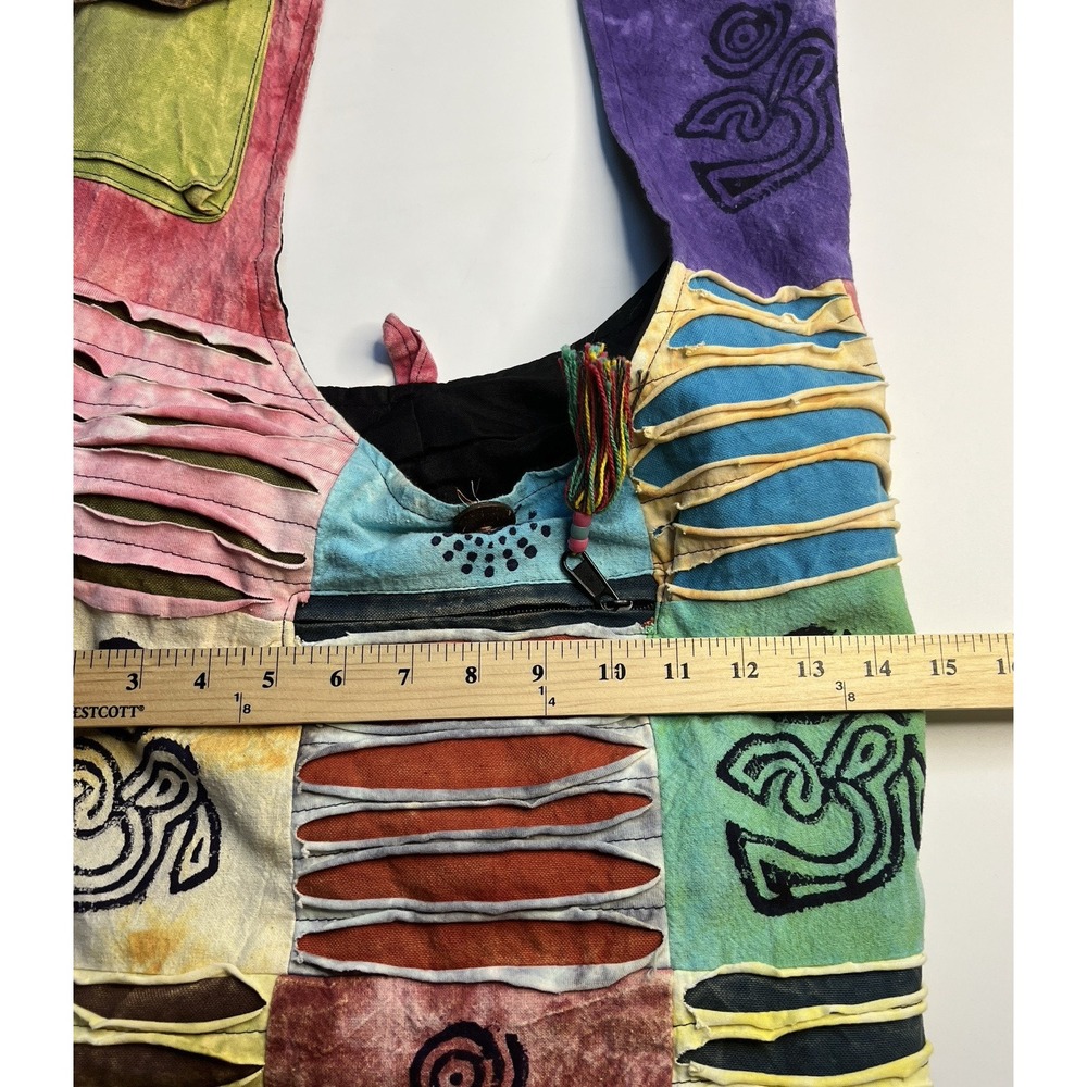 Hobo Hippie Festival Rave India Boutique Crossbody/ Shoulder Bag Women Patchwork - Picture 13 of 13